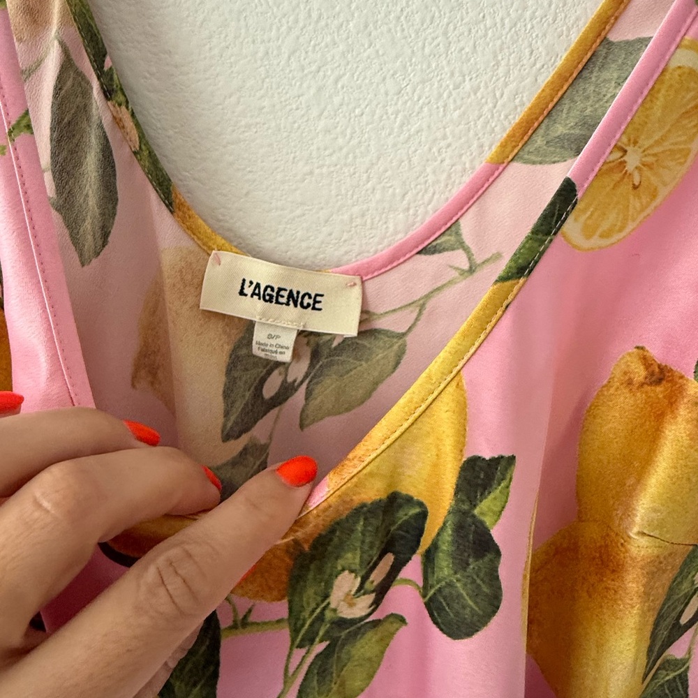 L'AGENCE Pink lemon 🍋 Floral Dress